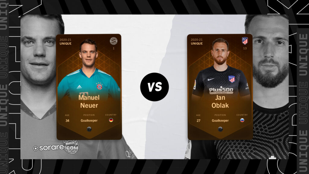 sorare-neuer-oblak-presskit Sorare Neuer vs. Oblak