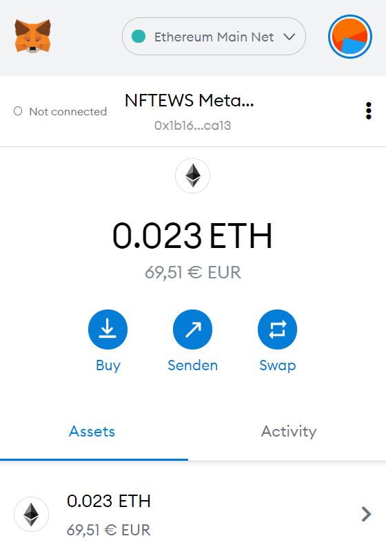 MetaMask-Wallet-Geld-einzahlen