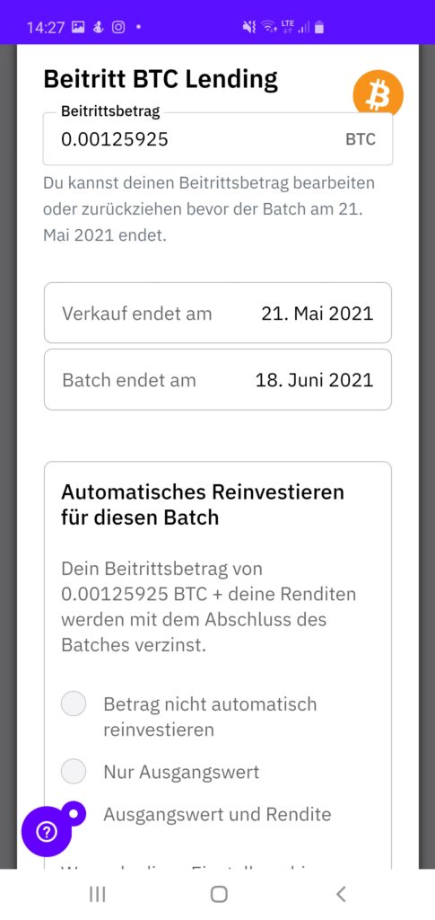 CakeDeFi Erfahrungen - Lending Einstellung CakeDeFi Erfahrungen - Lending Einstellung