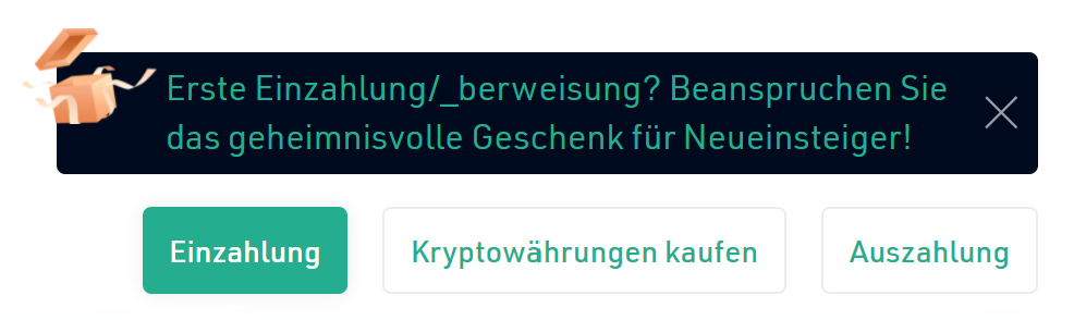 Geschenk für Neueinsteiger bei KuCoin