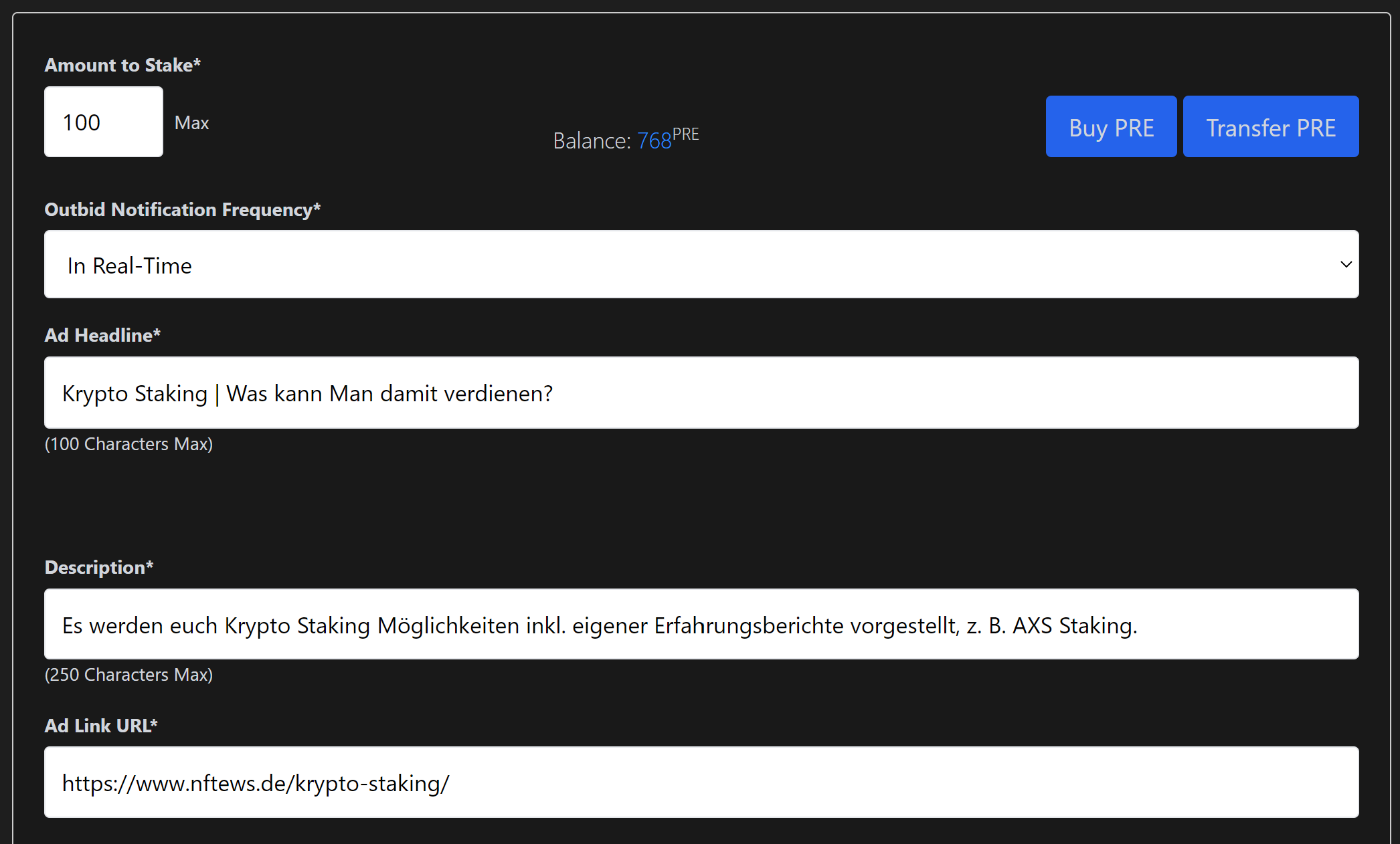 krypto-staking-presearch Presearch Keyword Staking
